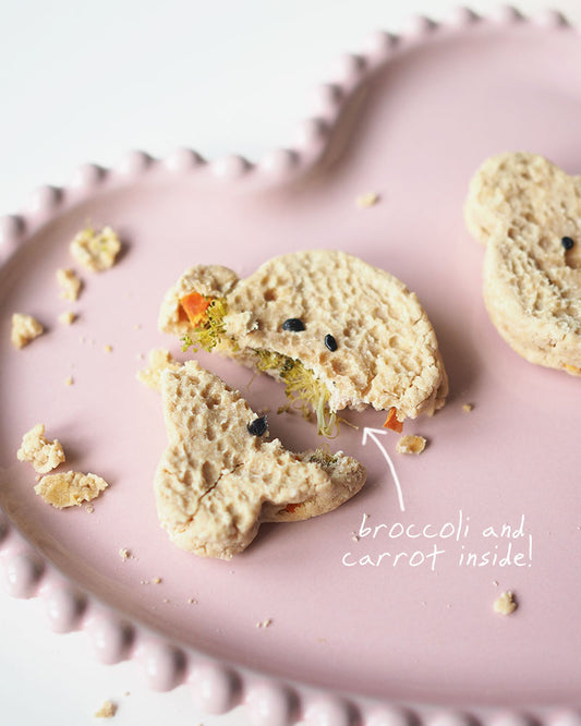 Bear Sponge Cake ๐ป Chicken/Pork - 2pcs / ~20g