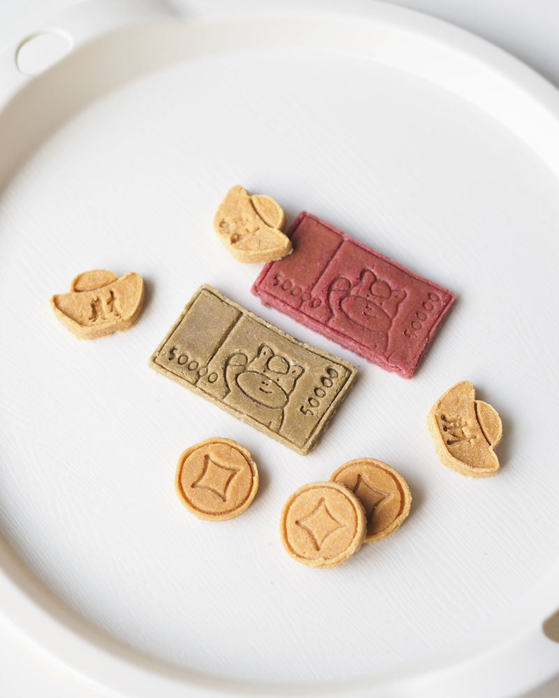 ✨ 财源滚滚 🤑 Chicken/Pork Cookies - 8pcs / ~24g